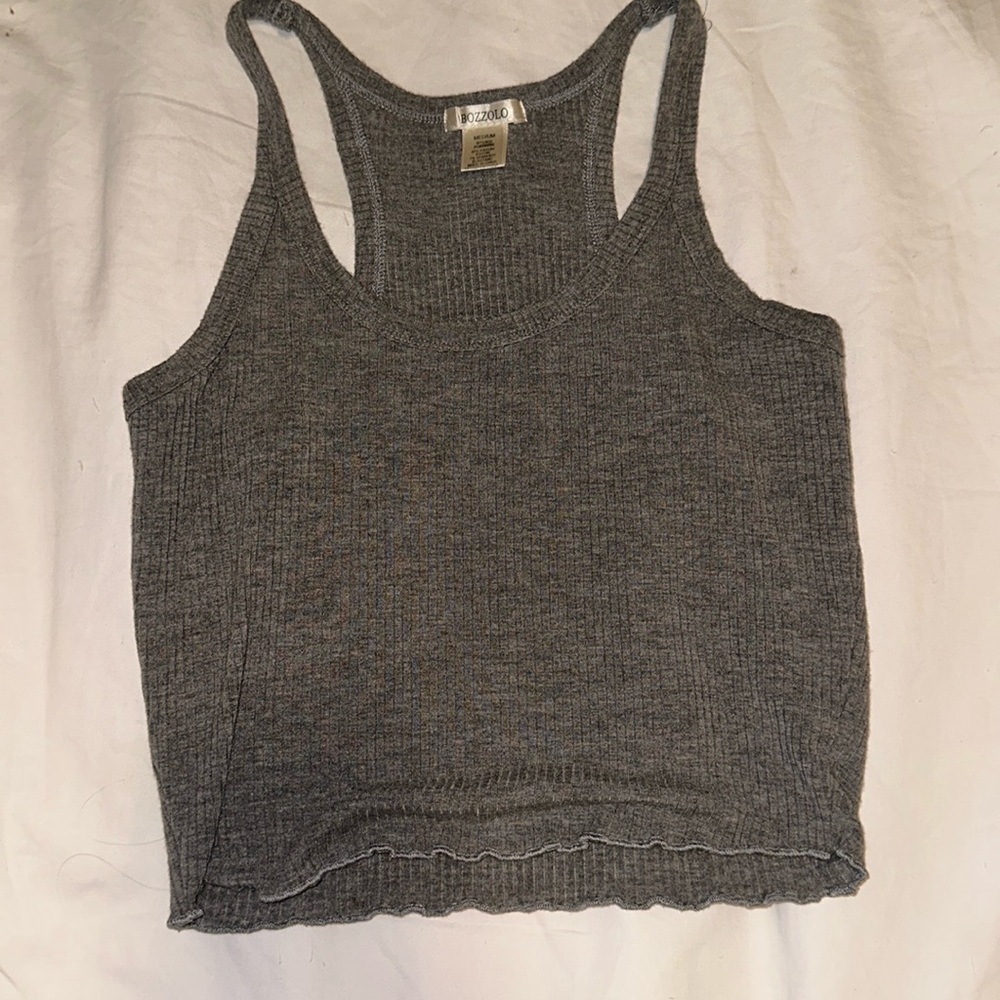 Bozzolo Ribbed Crop Tank